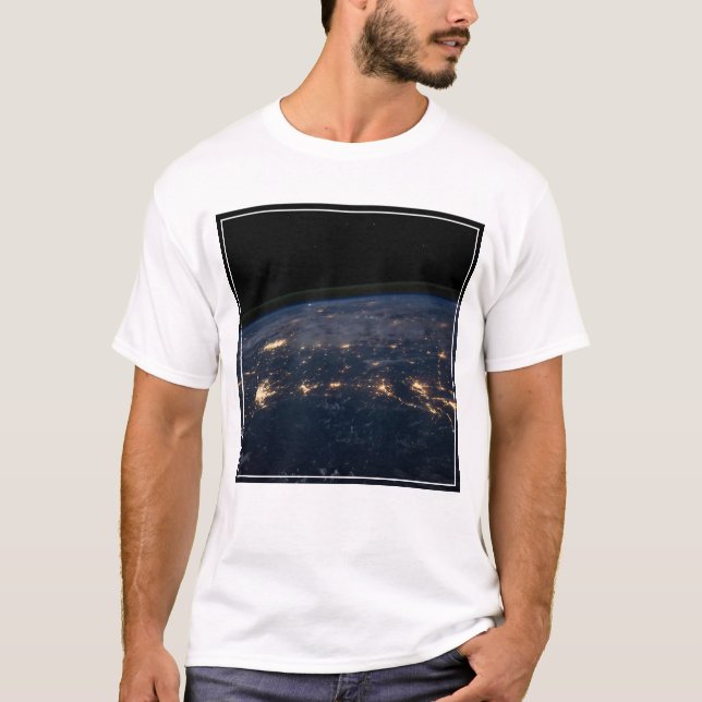 T-shirt Les Lumières De La Ville Du Sud Des États-Unis. (Devant)