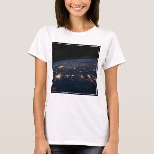 T-shirt Les Lumières De La Ville Du Sud Des États-Unis.