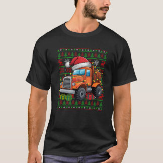 T-shirt Les lumières de Noël laid Santa Chapat Constructio