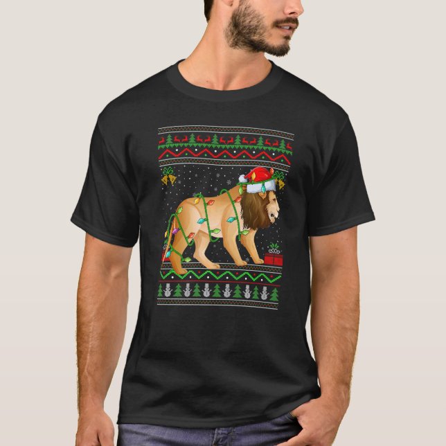 T-shirt Les lumières de Noël style sucré moche Père Noël M (Devant)