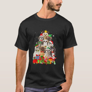 T-shirt Les lumières des arbres de Noël