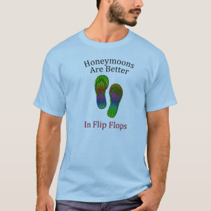 T-shirt Les lunes de miel sont meilleures dans des