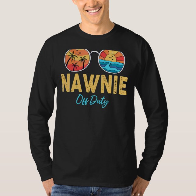 T-shirt Les Lunettes De Soleil Nawnie Off Duty Joyeux Jour (Devant)