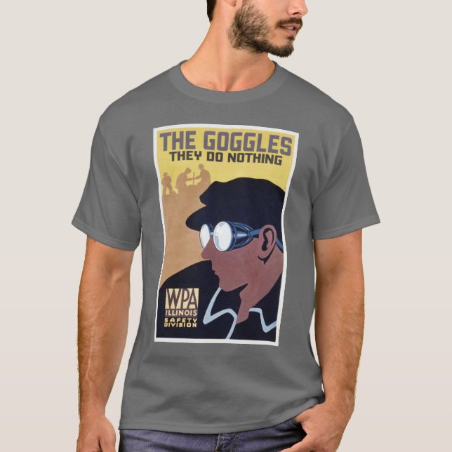 T-shirt les lunettes ils ne font rien (Devant)