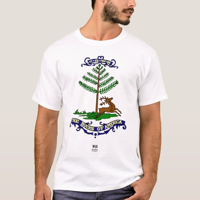 T-shirt Les mâles de l'Amérique, Bratton pour le congrès (Devant)