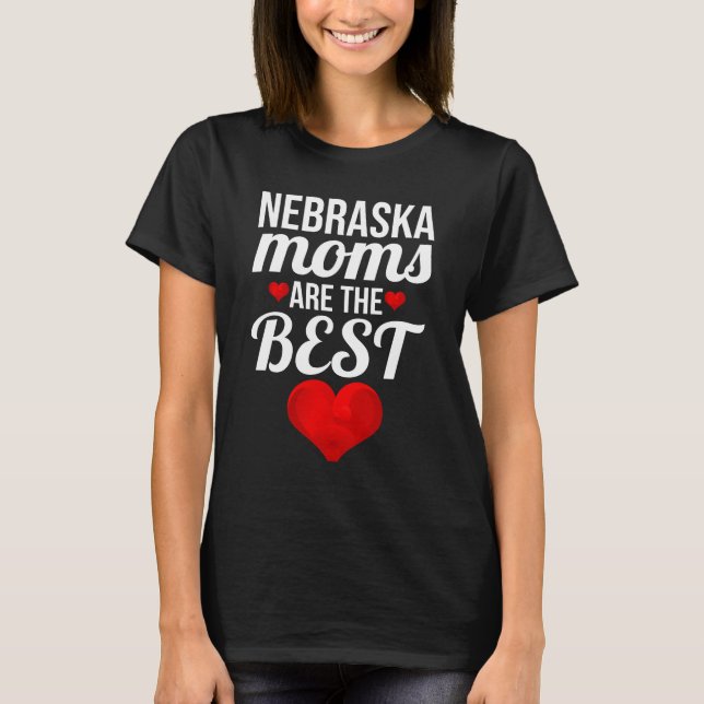 T-shirt Les mamans du Nébraska sont les meilleures mamans (Devant)