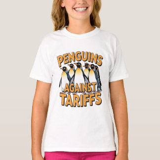 T-shirt les manchots drôles contre les tarifs résistent au