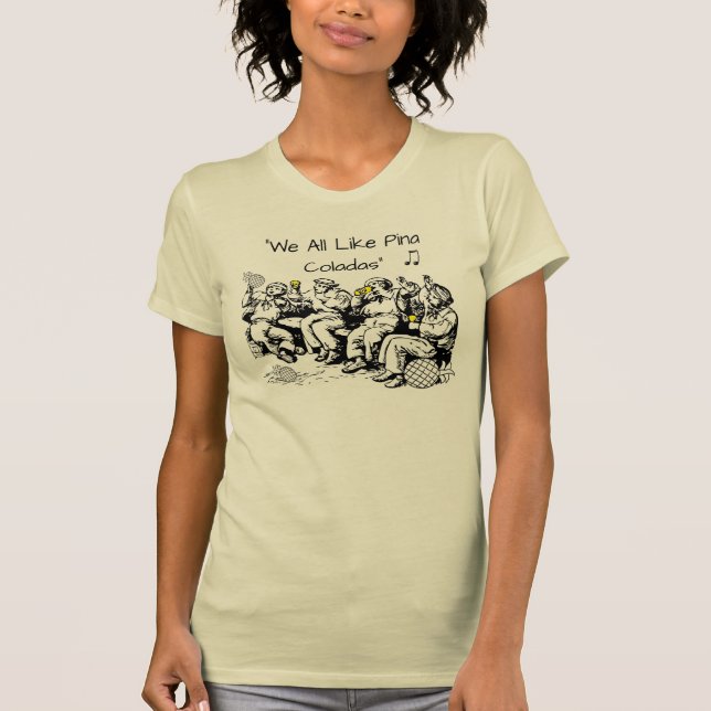 T-shirt Les marins ivres aiment Pina Coladas (Devant)