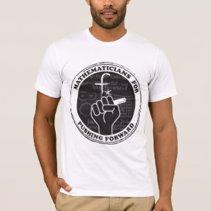 T-shirt Les mathématiciens qui poussent vers l'avant les 