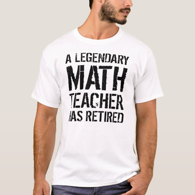T-shirt Les mathématiques retraitées Les mathématiques lég (Devant)