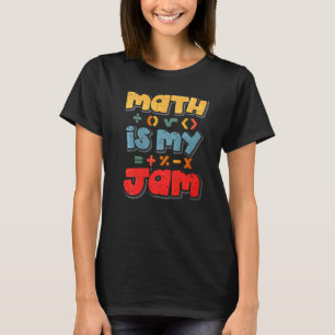 T-shirt Les maths, c'est ma confiture