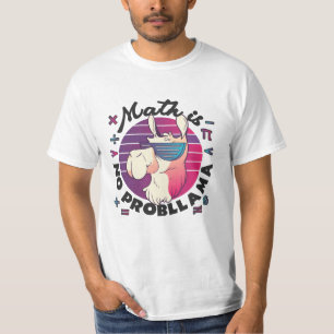 T-shirt Les maths c'est pas un probLlama