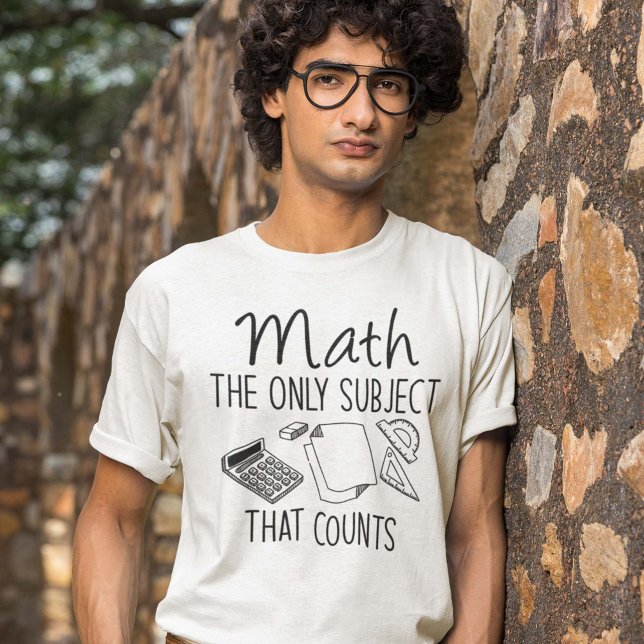 T-shirt Les Maths Le Seul Sujet Qui Compte (Math pun shirt)