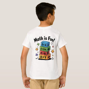 T-shirt Les maths sont des autocollants amusants