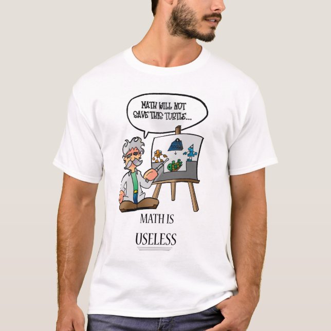T-shirt Les maths sont inutiles (Devant)