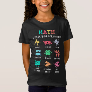 T-Shirt Les maths vous gardent en équilibre