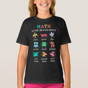 T-shirt Les maths vous maintiennent en équilibre