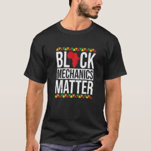 T-shirt Les mécaniciens noirs comptent Histoire des Noirs 