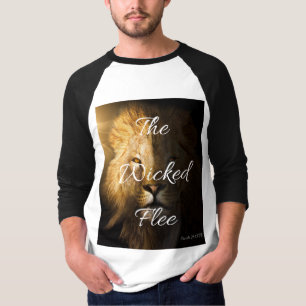 T-shirt Les méchants fuient les proverbes 28:1 KJV Hommes 