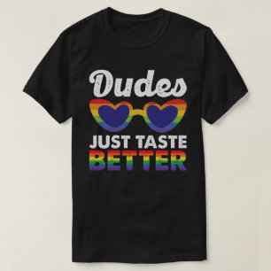 T-shirt Les mecs Godent Juste Meilleure Fierté Mois Retro 