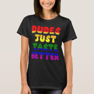 T-shirt Les mecs goûtent mieux LGBT