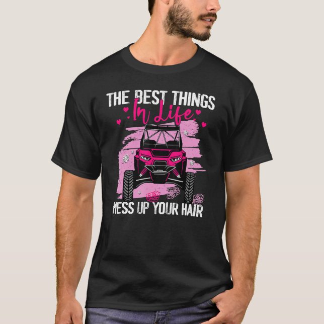 T-shirt Les Meilleures Choses De La Vie Mess Up Your Hair  (Devant)