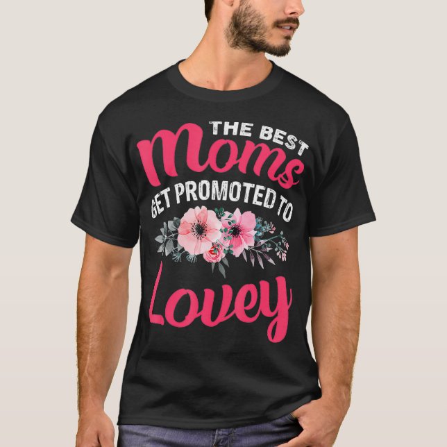 T-shirt Les Meilleures Moms Sont Promues Pour Aimer Grand- (Devant)