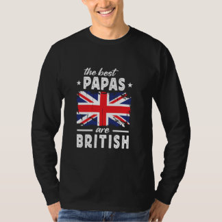 T-shirt Les meilleures Papas sont British Fête des pères U