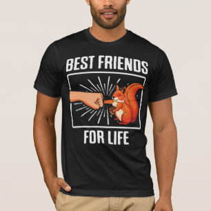 T-shirt Les meilleurs amis animaux de l'écureuil pour la 