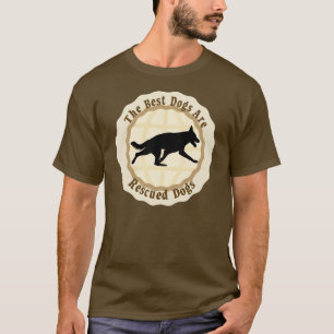 T-shirt Les meilleurs chiens sont Secourus - Chien berger 