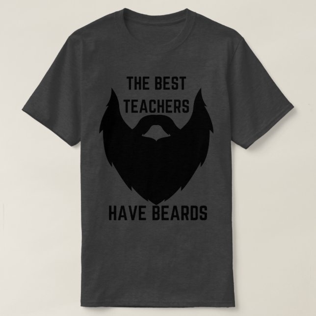 T-shirt Les meilleurs enseignants ont des ours Beard citat (Design devant)