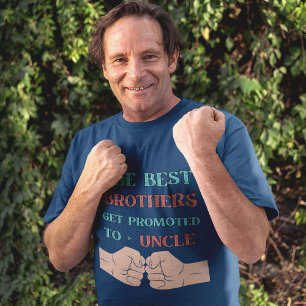 T-shirt Les Meilleurs Frères Sont Promus À Oncle Hommes