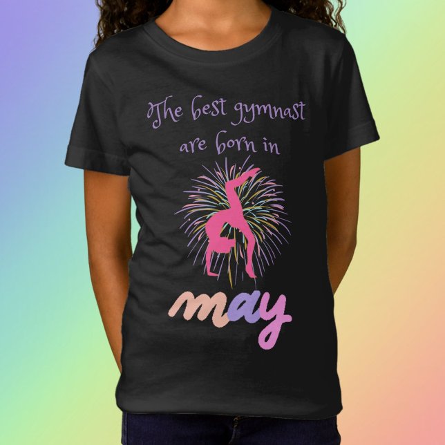 T-Shirt Les Meilleurs Gymnaste Sont Nés En Mai (Créateur téléchargé)