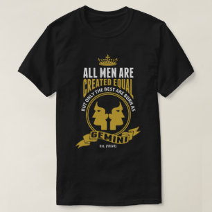 T-shirt Les meilleurs hommes sont nés comme Gémeaux