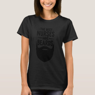 T-shirt Les Meilleurs Infirmiers Ont Des Barbes Drôle Étud