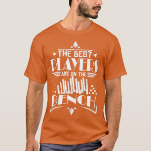 T-shirt Les Meilleurs Joueurs Sont Sur Le Banc Piano
