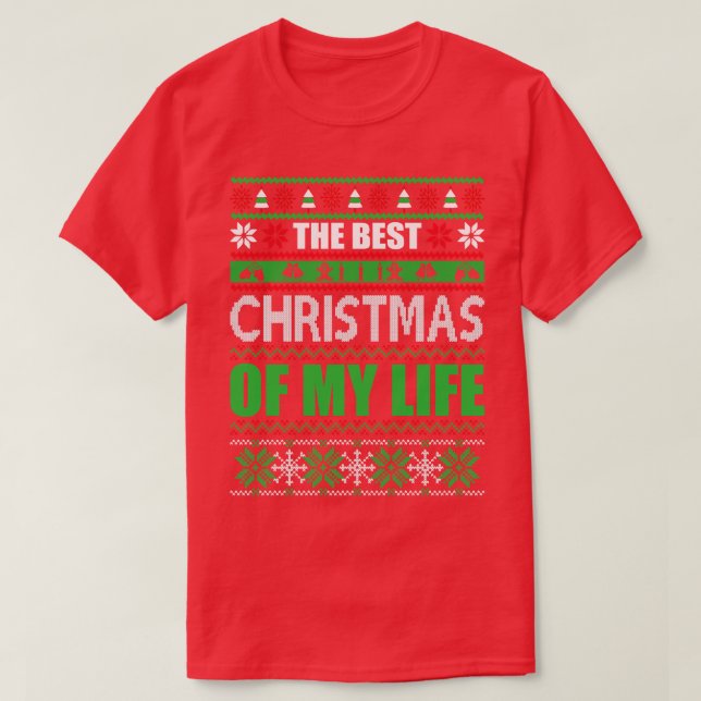 T-shirt Les meilleurs noël de ma vie (Design devant)