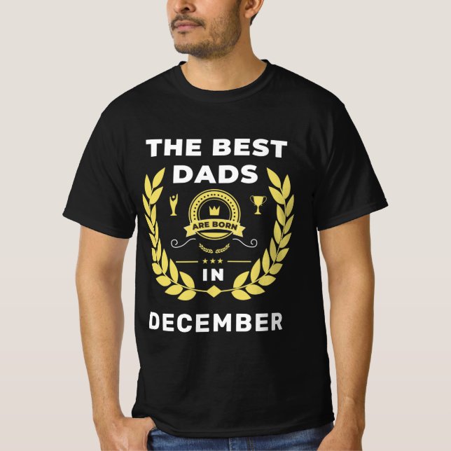 T-shirt les meilleurs papas naissent dans (Devant)