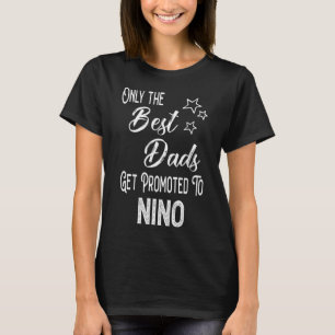 T-shirt Les meilleurs papas sont promus à Nino Godfath Esp