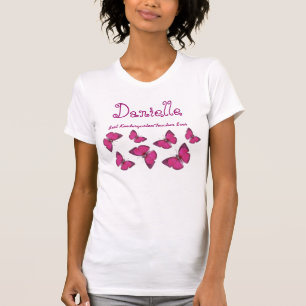 T-shirt Les meilleurs papillons préscolaires V17 de rose