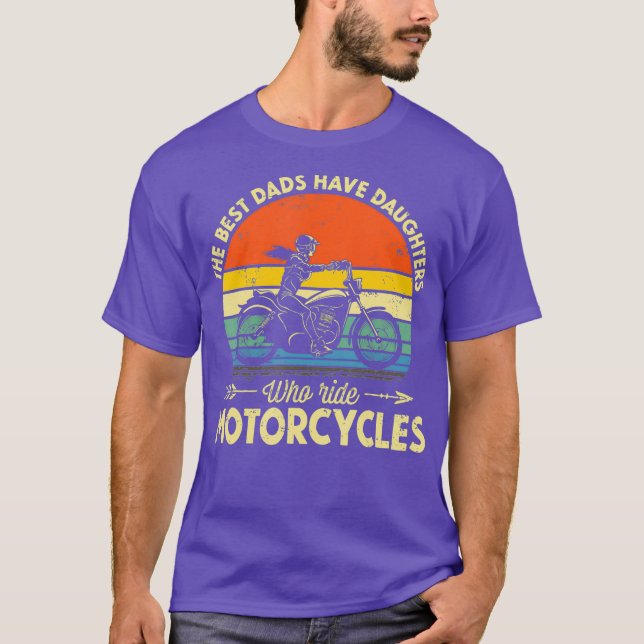 T-shirt Les Meilleurs Pères Ont Des Filles Qui Ride Papa (Devant)
