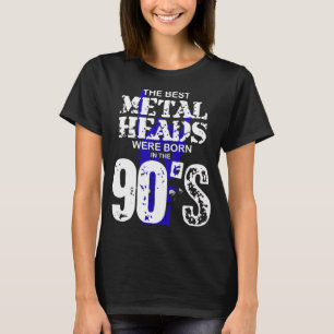 T-shirt Les Meilleurs Têtes De Metal Sont Nés Dans Les Ann