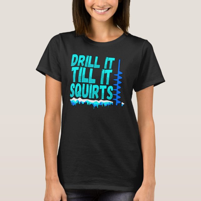 T-shirt Les Mens Forent Jusqu'À Ce Qu'Il Éjacule Pêcheur D (Devant)