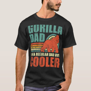 T-shirt Les Mens Gorilla Papa Comme Un Père Régulier Mais 