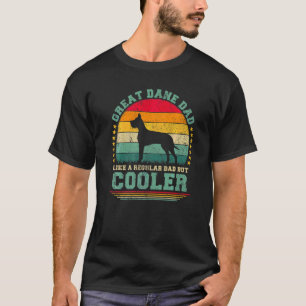 T-shirt Les Mens Grand Dane Papa Comme Un Père Régulier Ma