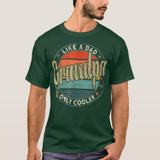 T-shirt Les Mens Grand-Père Comme Un Père Seulement Glaciè