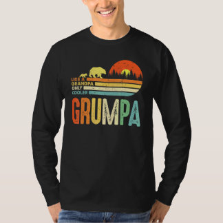 T-shirt Les Mens Grumpa Comme Un Grand-Père Seulement Glac