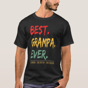 T-shirt Les Mens Meilleur Grampa Jamais L'Homme Le Mythe L