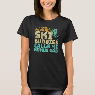 T-shirt Les Mens Mes Amies De Ski Préférées Appelez-Moi Bo