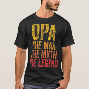 T-shirt Les Mens Opa L'Homme Le Mythe La Légende Fête des